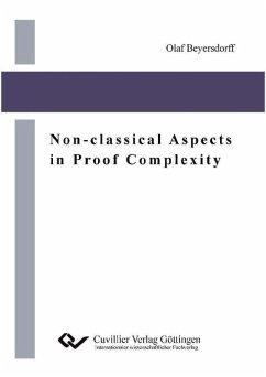 Cover Non-classical Aspects in Proof Complexity (eBook, PDF)