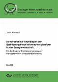 Konzeptionelle Grundlagen zur Etablierung einer Informationsplattform in der Energiewirtschaft (eBook, PDF)