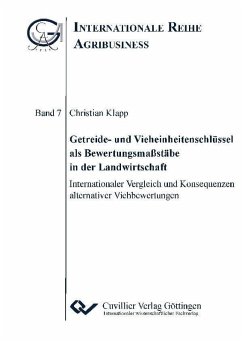 Cover Getreide- und Vieheinheitenschlüssel als Bewertungsmaßstäbe in der Landwirtschaft (eBook, PDF)