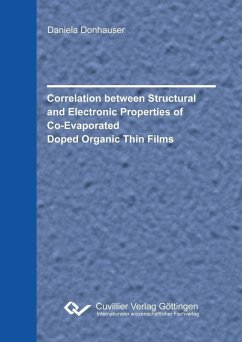 Correlation between Structural and Electronic Properties of Co-Evaporated Doped Organic Thin Films (eBook, PDF)