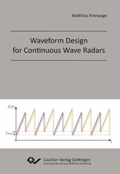 Waveform Design for Continuous Wave Radars (eBook, PDF)