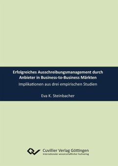 Cover Erfolgreiches Ausschreibungsmanagement durch Anbieter in Business-to-Business Märkten (eBook, PDF)