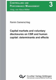 Cover Capital markets and voluntary disclosures on CSR and human capital: determinants and effects (eBook, PDF)