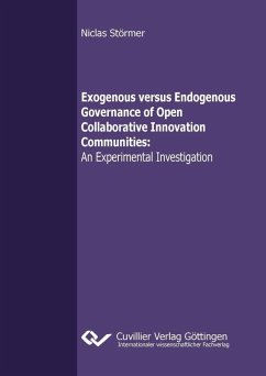 Cover Exogenous versus Endogenous Governance of Open Collaborative Innovation Communities (eBook, PDF)