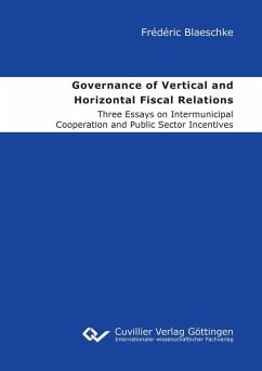 Cover Governance of Vertical and Horizontal Fiscal Relations (eBook, PDF)