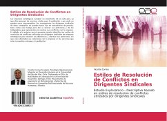 Cover Estilos de Resolución de Conflictos en Dirigentes Sindicales