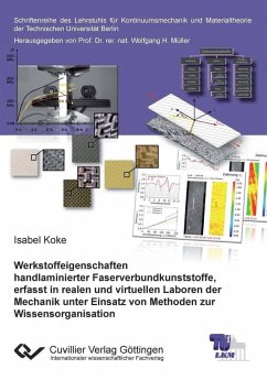 Cover Werkstoffeigenschaften handlaminierter Faserverbundkunststoffe, erfasst in realen und virtuellen Laboren der Mechanik unter Einsatz von Methoden zur Wissensorganisation (eBook, PDF)
