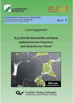 Cover Si3N4/SiC(N)-Werkstoffe auf Basis präkeramischer Polymere und keramischer Pulver (eBook, PDF)