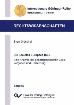 Die Societas Europaea (SE) (eBook, PDF)