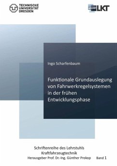 Cover Funktionale Grundauslegung von Fahrwerkregelsystemen in der frühen Entwicklungsphase (eBook, PDF)