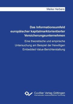 Das Informationsumfeld europäischer kapitalmarktorientierter Versicherungsunternehmen (eBook, PDF)