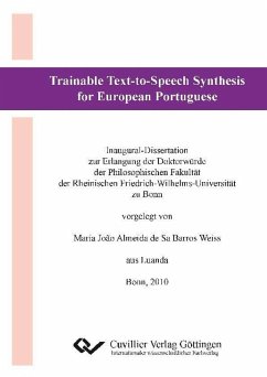 Trainable Text-to-Speech Synthesis for European Portuguese (eBook, PDF)