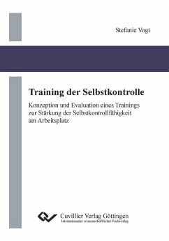 Training der Selbstkontrolle (eBook, PDF)