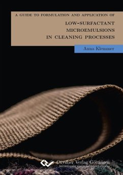 A Guide to Formulation and Application of Low-Surfactant Microemulsions in Cleaning-Processes (eBook, PDF)
