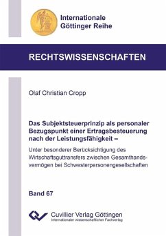 Das Subjektsteuerprinzip als personaler Bezugspunkt einer Ertragsbesteuerung nach der Leistungsfähigkeit (eBook, PDF)