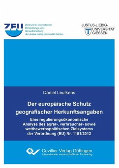 Der europäische Schutz geografischer Herkunftsangaben (eBook, PDF)