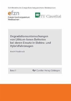 Degradationsuntersuchungen von Lithium-Ionen Batterien bei deren Einsatz in Elektro- und Hybridfahrzeugen (eBook, PDF)
