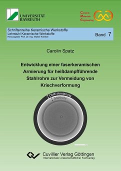 Cover Entwicklung einer faserkeramischen Armierung für heißdampfführende Stahlrohre zur Vermeidung von Kriechverformung (eBook, PDF)