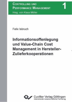 Cover Informationsoffenlegung und Value-Chain Cost Management in Hersteller-Zulieferkooperationen (eBook, PDF)