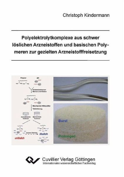 Polyelektrolytkomplexe aus schwer löslichen Arzneistoffen und basischen Polymeren zur gezielten Arzneistofffreisetzung (eBook, PDF)
