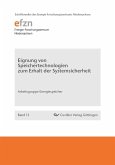 Eignung von Speichertechnologien zum Erhalt der Systemsicherheit (eBook, PDF)