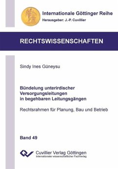 Cover Bündelung unterirdischer Versorgungsleitungen in begehbaren Leitungsgängen (eBook, PDF)