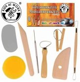 Corvus A750605 - Töpferwerkzeug, Modellierwerkzeug, 8-teilig, Kids at Work