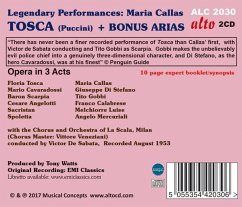 Tosca-Legendary Performances: Maria Callas - Callas/Di Stefano/Gobbi/De Sabata/Chor & Orch.La