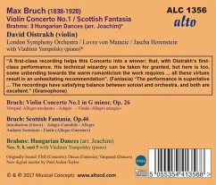 Violinkonzert 1/Scottish Fantasia Op.46/+ - Oistrach/Matacic/Horenstein/London So