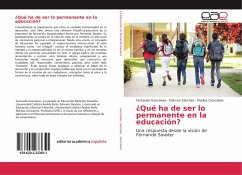 ¿Qué ha de ser lo permanente en la educación?