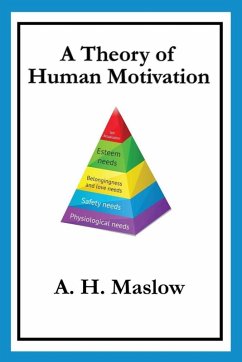 A Theory of Human Motivation (eBook, ePUB) - Maslow, A. H.
