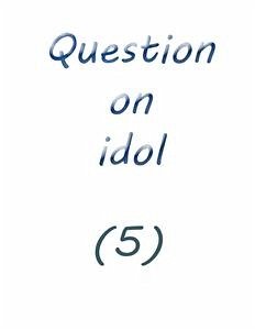 question on idol (5) (eBook, ePUB) - solomon, Farah