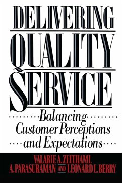 Delivering Quality Service (eBook, ePUB) - Zeithaml, Valarie A.