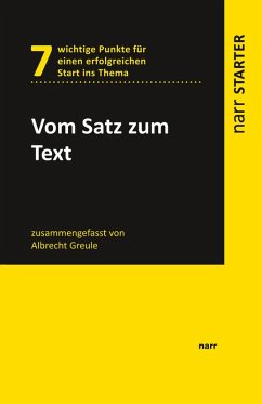 Vom Satz zum Text (eBook, PDF) - Greule, Albrecht