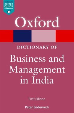Cover A Dictionary of Business and Management in India (eBook, ePUB)
