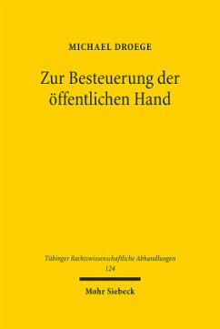 Cover Zur Besteuerung der öffentlichen Hand