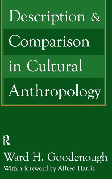 Description and Comparison in Cultural Anthropology