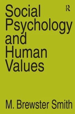 Social Psychology and Human Values - Strauss, Anselm L; Smith, M Brewster