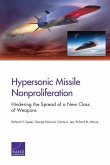 Hypersonic Missile Nonproliferation