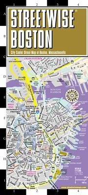 Streetwise Boston Map - Laminated City Center Street Map of Boston, Massachusetts - Michelin