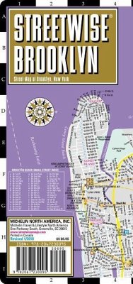 Streetwise Brooklyn Map - Laminated City Center Street Map of Brooklyn, New York - Michelin