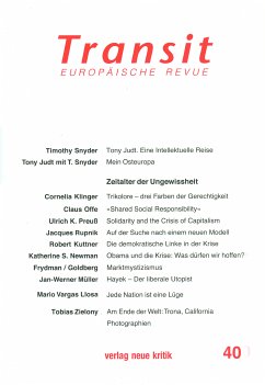 Transit 40. Europäische Revue (eBook, ePUB) - Preuß, Ulrich K.; Offe, Claus; Snyder, Timothy