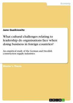 What cultural challenges relating to leadership do organisations face when doing business in foreign countries? - Guzikiewitz, Jann