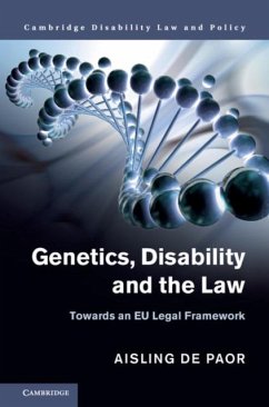 Genetics, Disability and the Law (eBook, PDF) - Paor, Aisling de