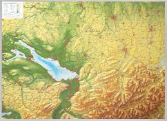 Relief Allgäu Bodensee 1:200.000, Reliefkarte, mit Aluminiumrahmen - Markgraf, André;Engelhardt, Mario