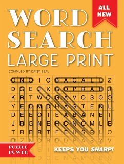 Word Search Large Print (Orange) - Seal, Daisy