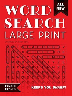 Word Search Large Print (Red): Word Play Twists and Challenges - Seal, Daisy