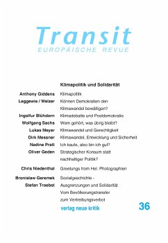 Transit 36. Europäische Revue (eBook, PDF) - Giddens, Anthony; Meyer, Lukas; Troebst, Stefan