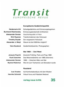 Transit 35. Europäische Revue (eBook, PDF) - Uhl, Heidemarie; Snyder, Timothy; Smolar, Aleksander