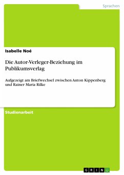 Die Autor-Verleger-Beziehung im Publikumsverlag (eBook, PDF)